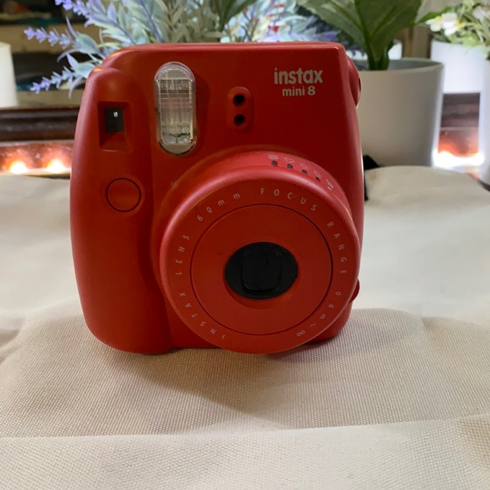 polaroid camera with some film left in it